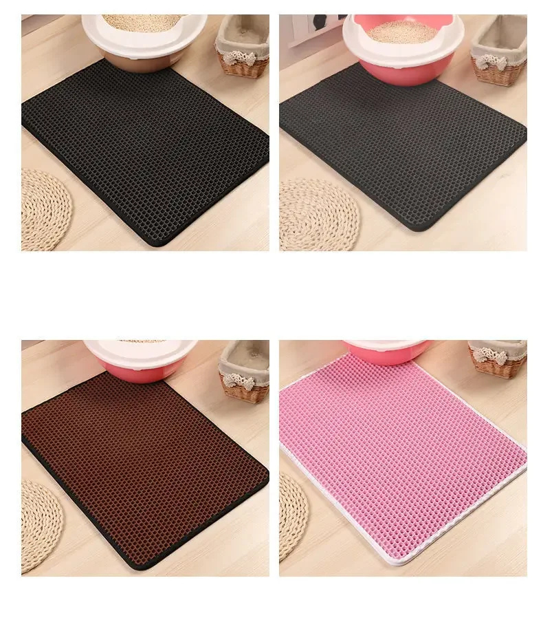 Tapis litière double couche