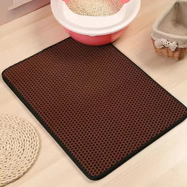 Tapis litière double couche