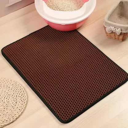 Tapis litière double couche