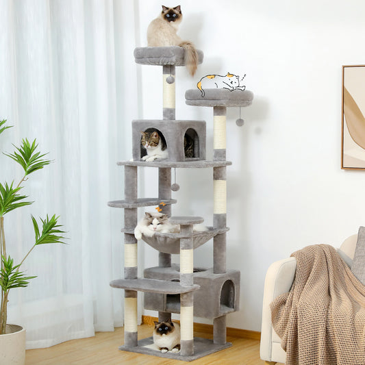Arbre à Chat XXL avec Griffoirs en Sisal